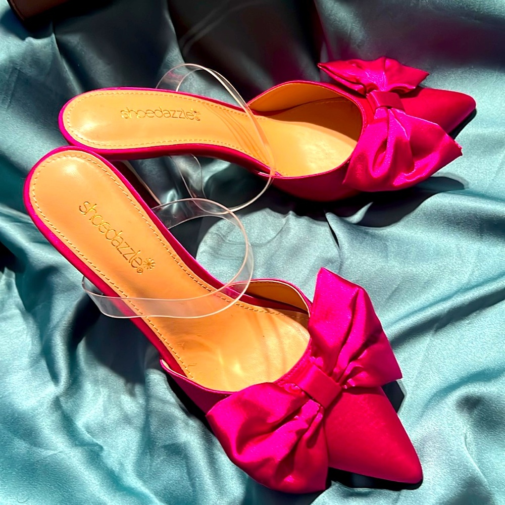 Fuschia Slip On Heel
